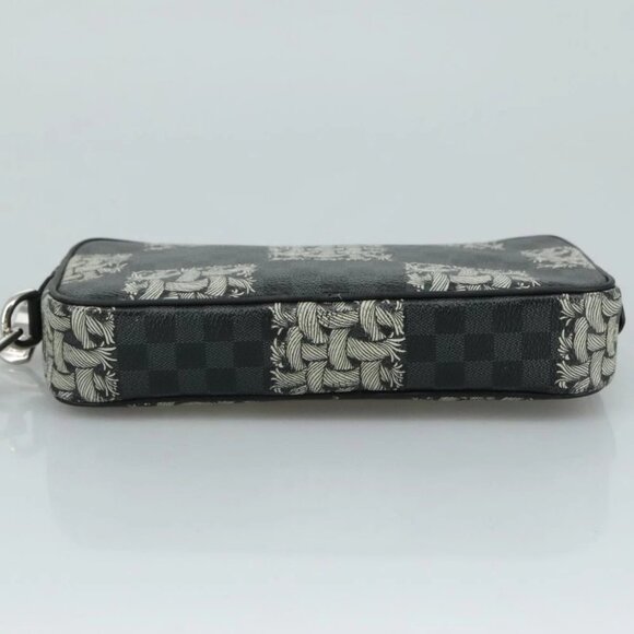 LOUIS VUITTON Graphite Christopher Nemeth Pochette Volga Bag N61228 Auth 107956 - Picture 7 of 16